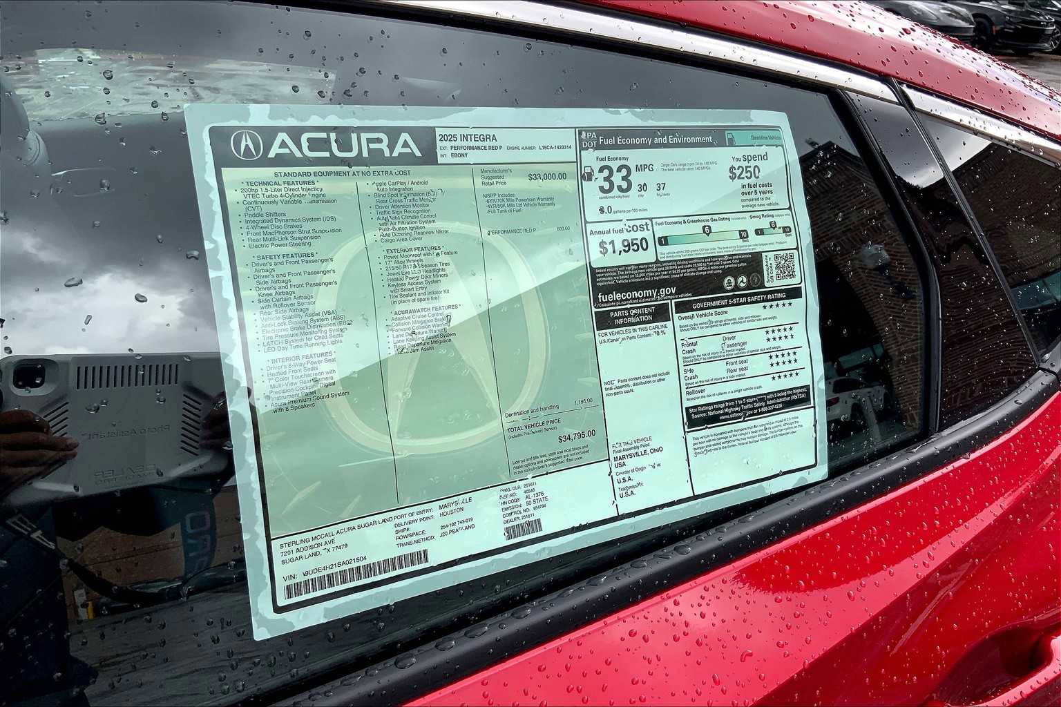 New 2025 Acura Integra FWD image 22