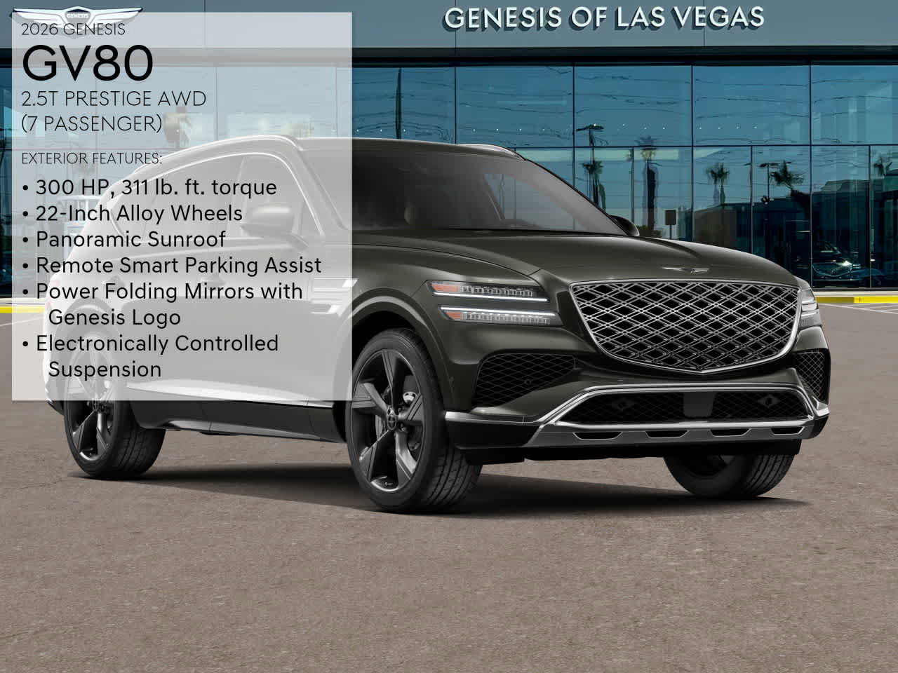 New 2026 Genesis GV80 2.5T Prestige image 3