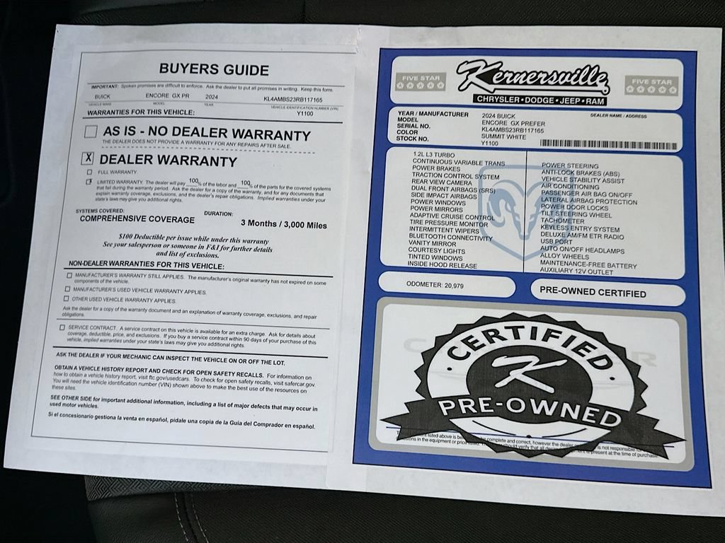 Used 2024 Buick Encore GX Preferred FWD image 34