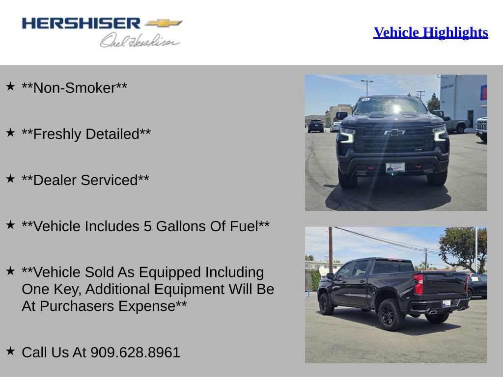 Used 2023 Chevrolet Silverado 1500 LT Trail Boss w/ Convenience Package II AWD/4WD image 2