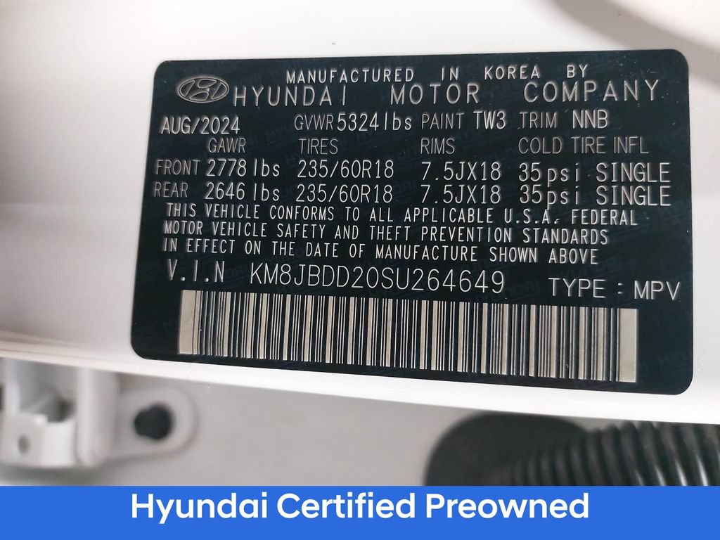 Certified 2025 Hyundai Tucson SEL AWD/4WD image 34
