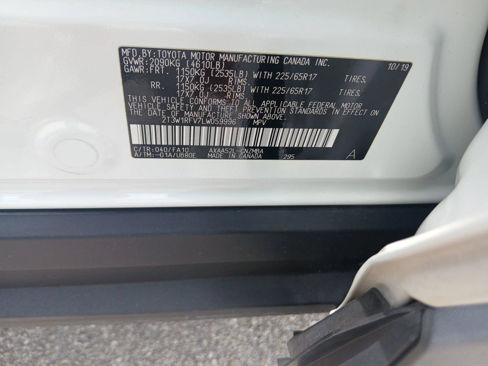 Used 2020 Toyota RAV4 XLE w/ Convenience Package FWD image 10