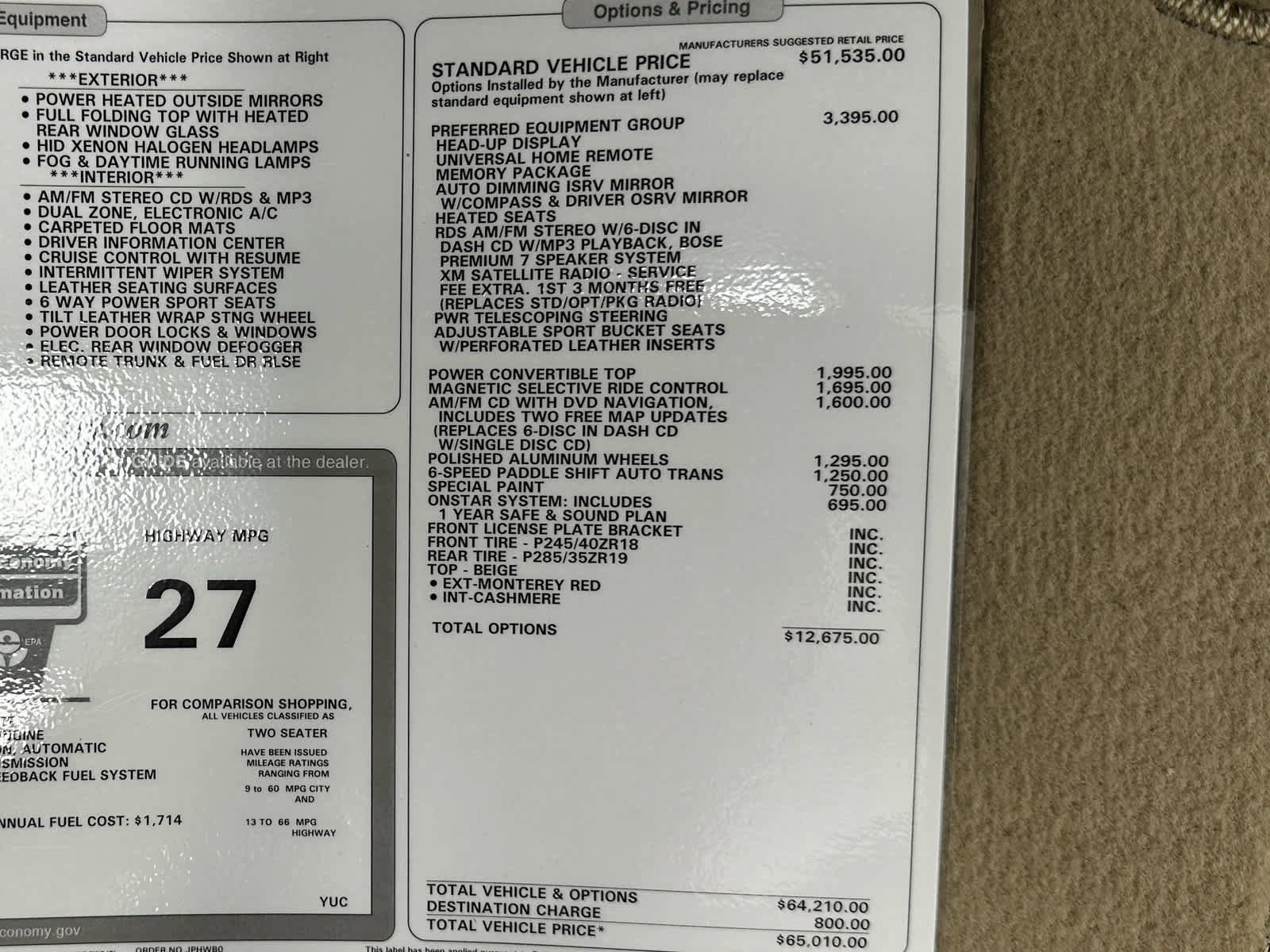 Used 2006 Chevrolet Corvette Convertible w/ Preferred Equipment Group RWD image 34