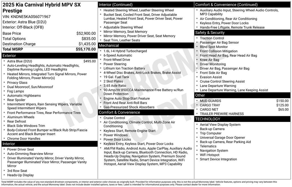 Used 2025 Kia Carnival SX Prestige image 5