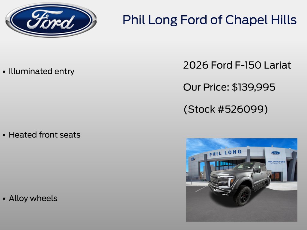 New 2026 Ford F150 Lariat w/ Equipment Group 502A High AWD/4WD image 16