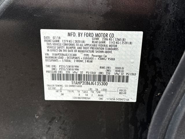 Used 2018 Ford Taurus SEL w/ Equipment Group 201A image 22