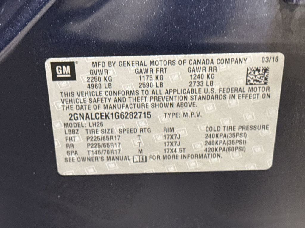 Used 2016 Chevrolet Equinox LT w/ Convenience Package image 27