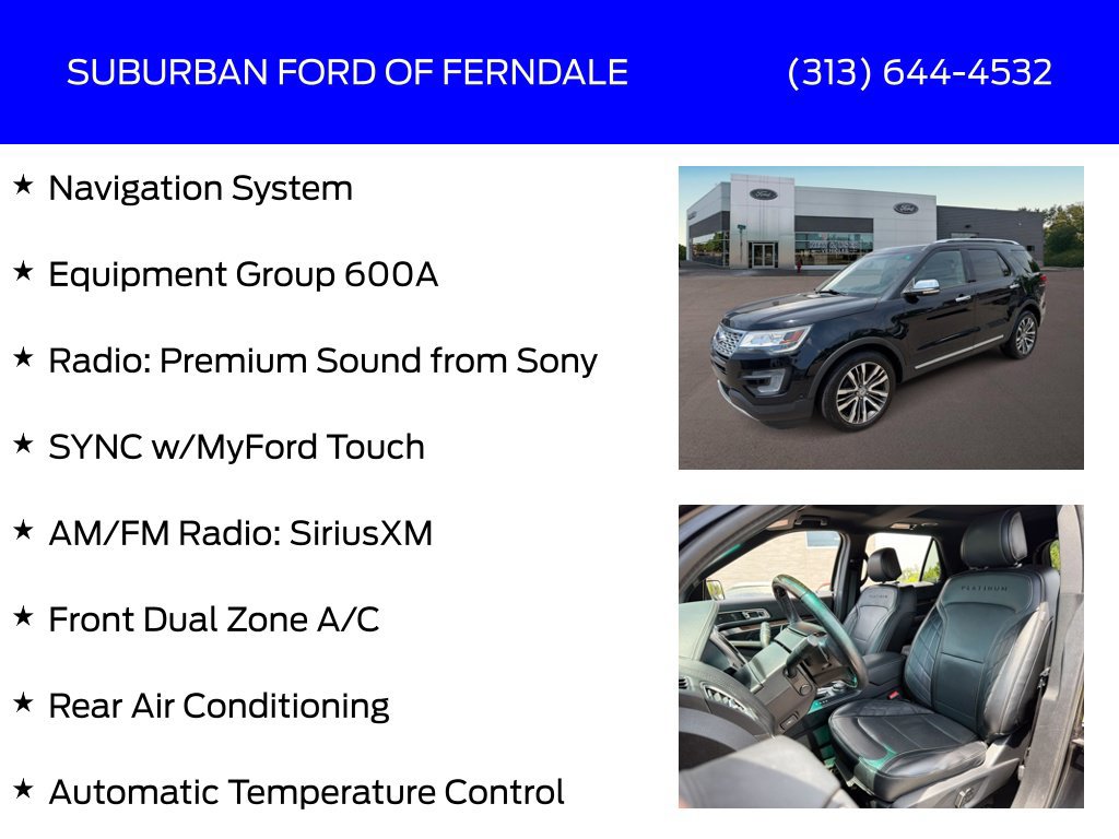 Used 2016 Ford Explorer Platinum AWD/4WD image 4