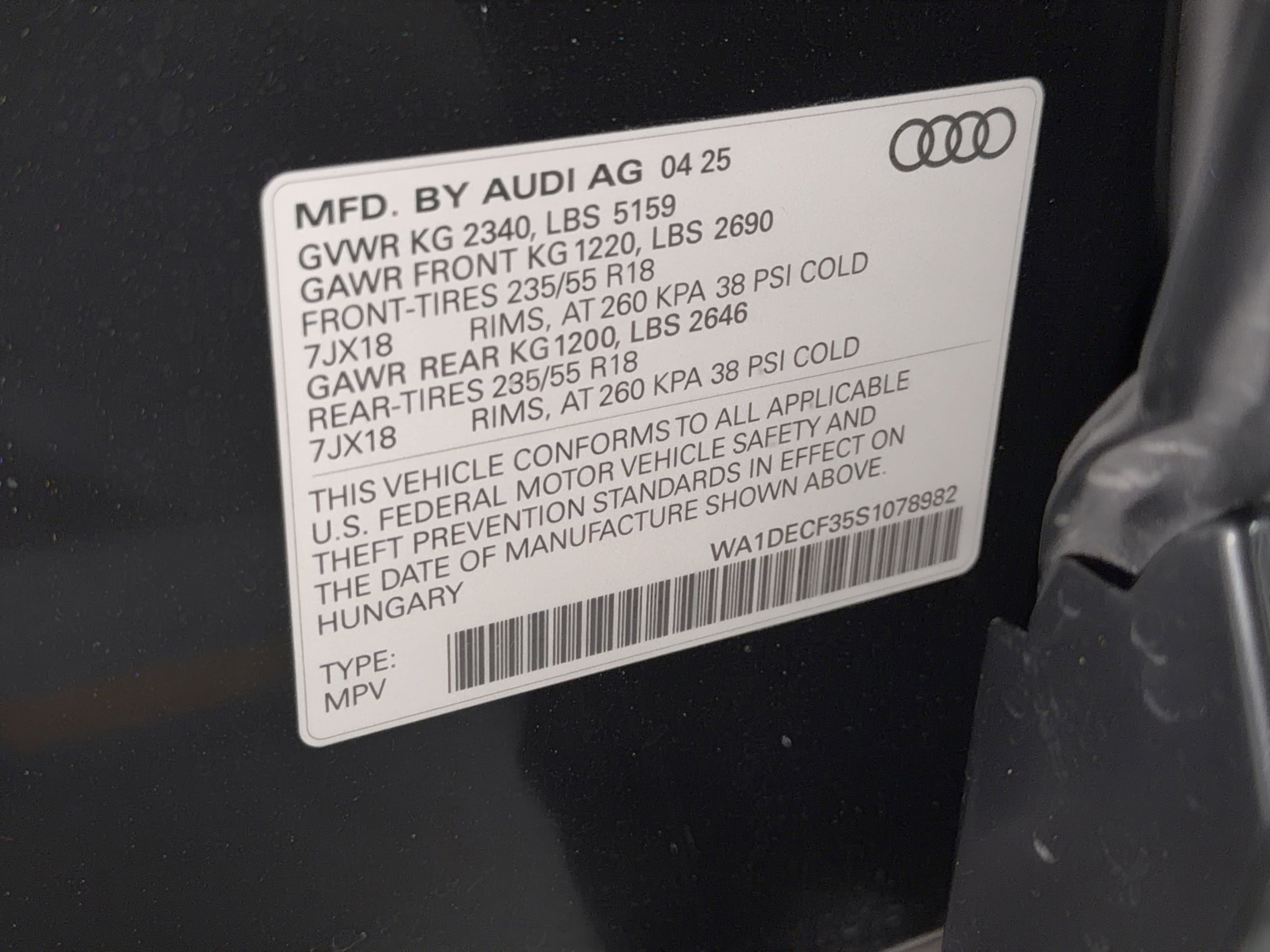 Certified 2025 Audi Q3 2.0T Premium w/ Convenience Package image 27