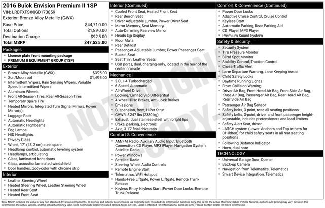 Used 2016 Buick Envision Premium image 2