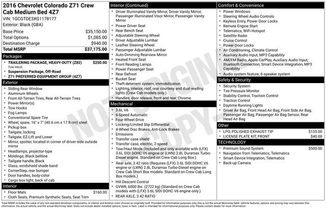 Used 2016 Chevrolet Colorado Z71 image 7