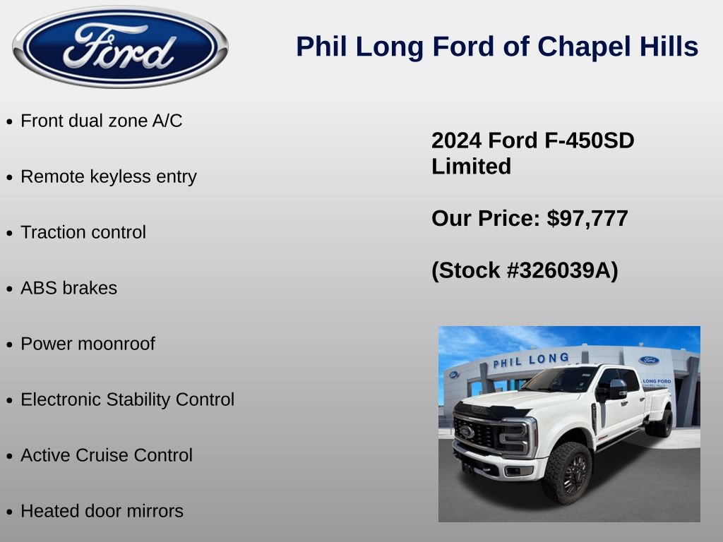 Used 2024 Ford F450 Limited w/ FX4 Off-Road Package AWD/4WD image 8