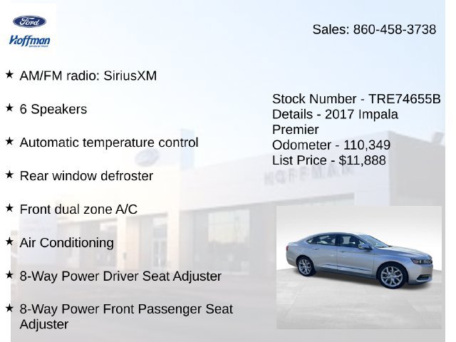Used 2017 Chevrolet Impala Premier FWD image 10