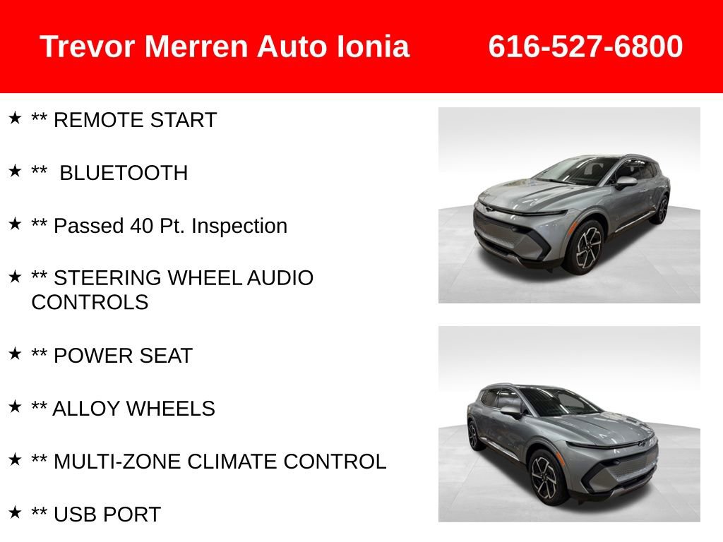 Used 2024 Chevrolet Equinox EV LT w/ LPO, All-Weather Mat Package image 13