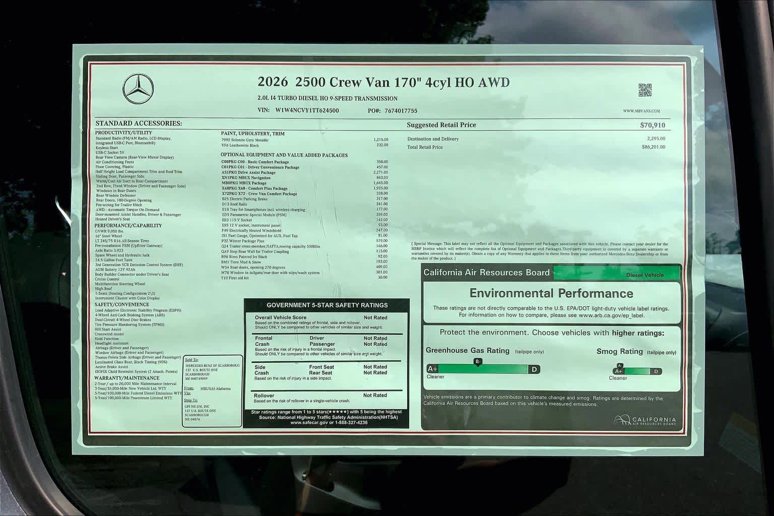 New 2026 Mercedes-Benz Sprinter 2500 image 27