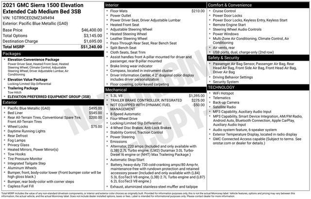 Used 2021 GMC Sierra 1500 Elevation AWD/4WD image 4