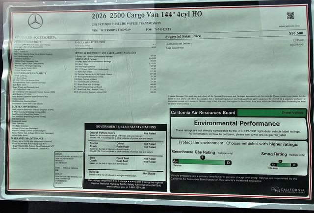 New 2026 Mercedes-Benz Sprinter 2500 image 13