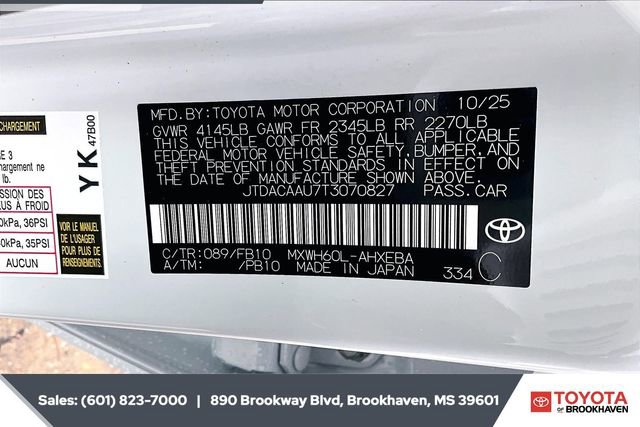 New 2026 Toyota Prius LE image 11