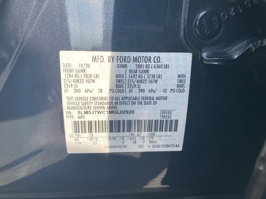 Used 2021 Lincoln Aviator Reserve w/ Equipment Group 201A RWD image 46