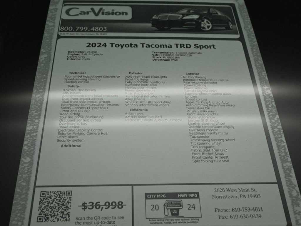 Used 2024 Toyota Tacoma TRD Sport image 33