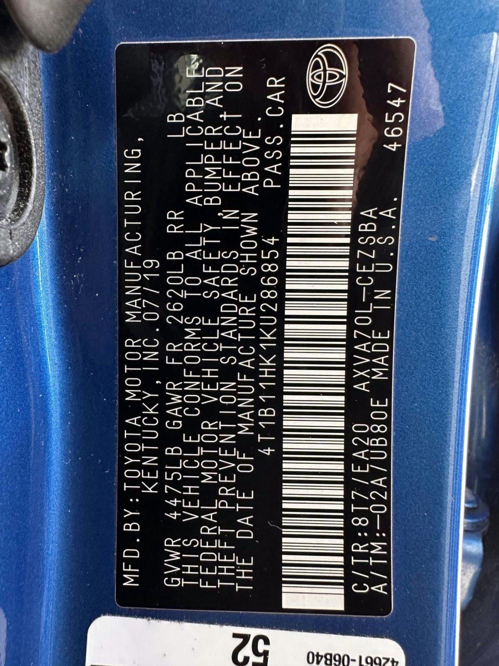 Used 2019 Toyota Camry SE FWD image 30
