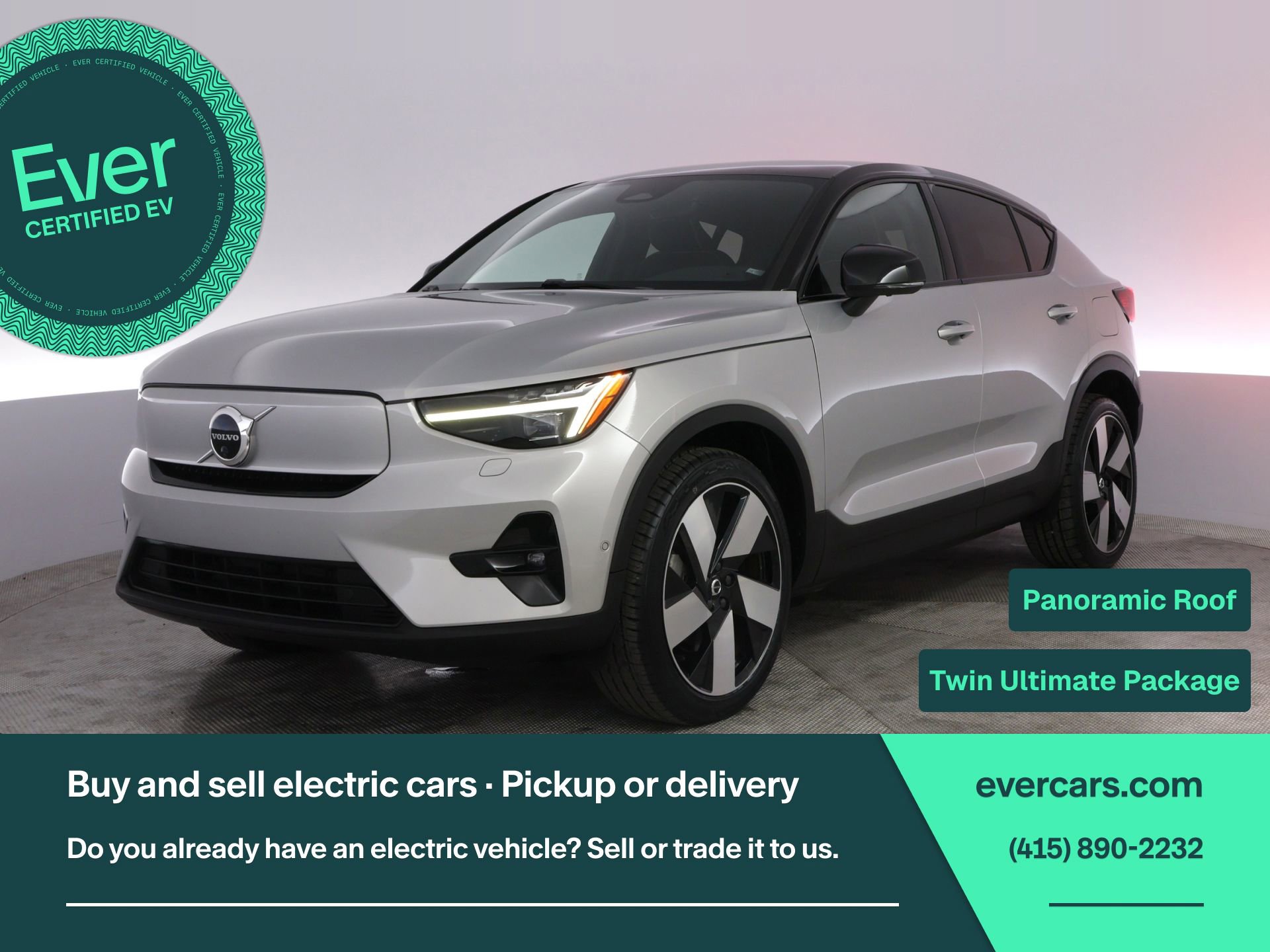 Used 2022 Volvo C40 P8 Recharge Ultimate image 1