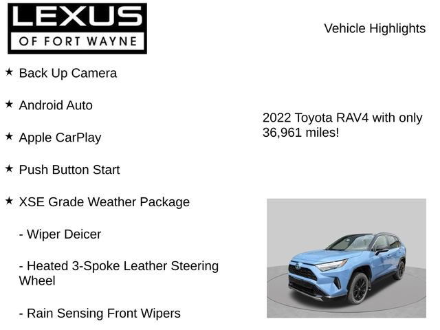Used 2022 Toyota RAV4 XSE w/ XSE Grade Weather Package AWD/4WD image 7