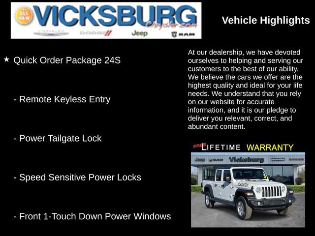 Used 2020 Jeep Gladiator Sport w/ Quick Order Package 24S image 25