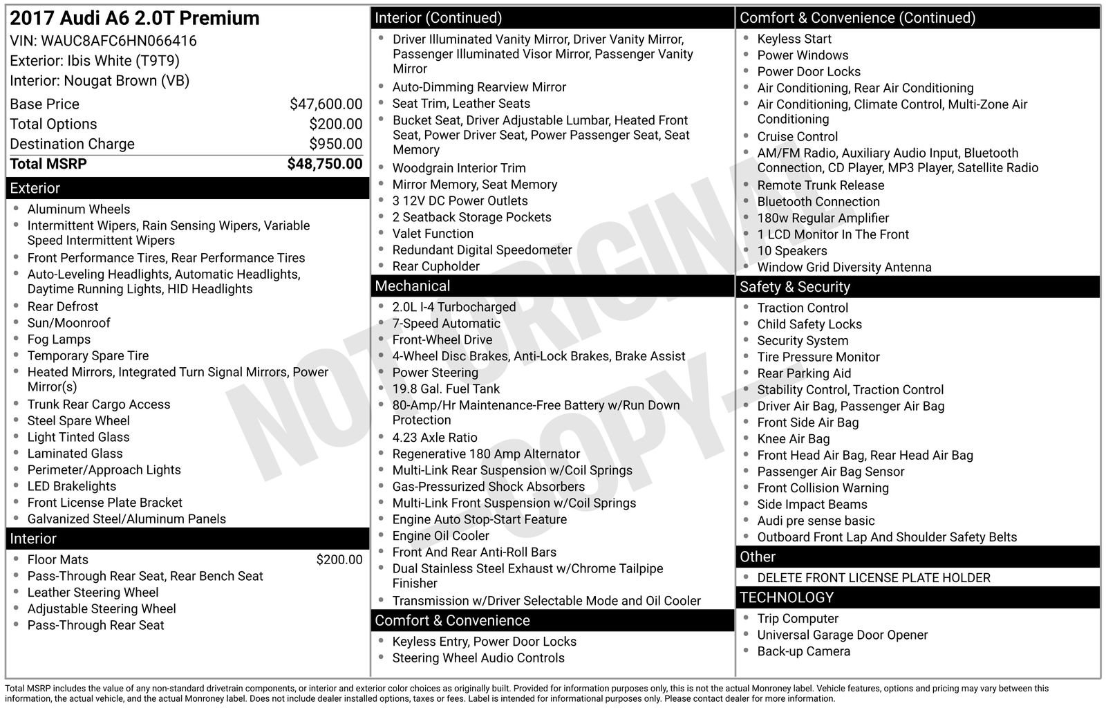 Used 2017 Audi A6 2.0T Premium image 15