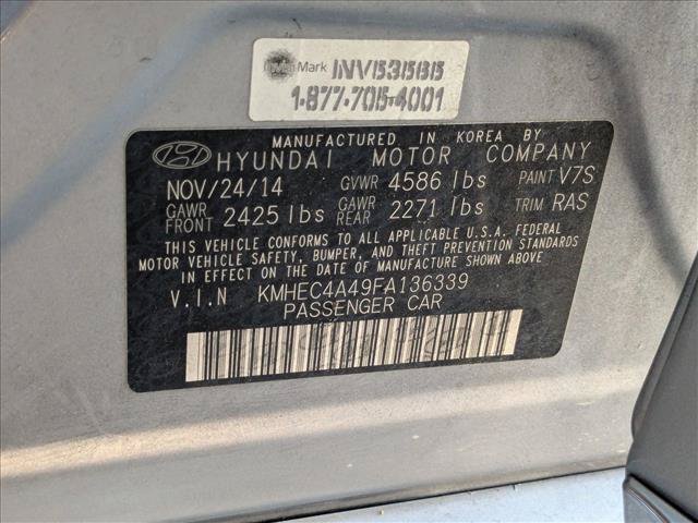 Used 2015 Hyundai Sonata Limited w/ Option Group 02 FWD image 21