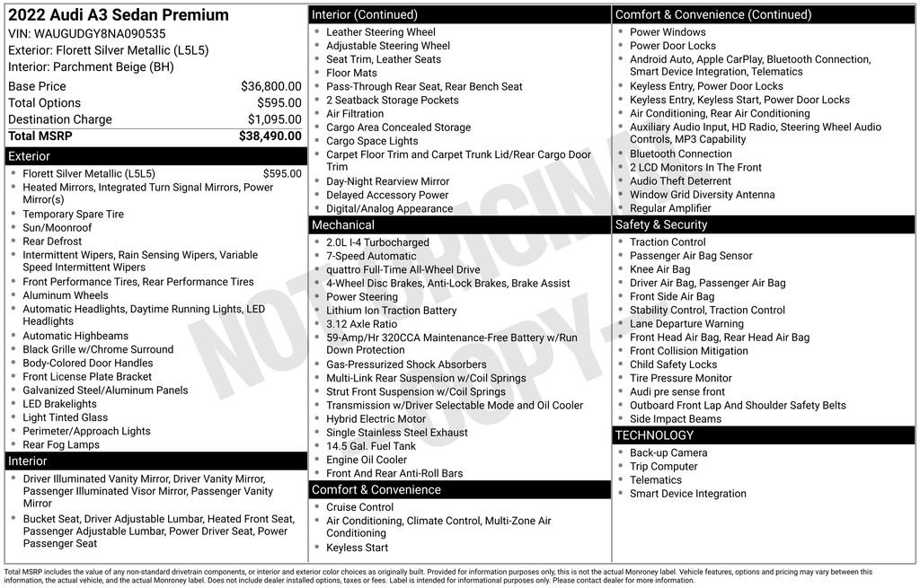 Used 2022 Audi A3 2.0T Premium image 34