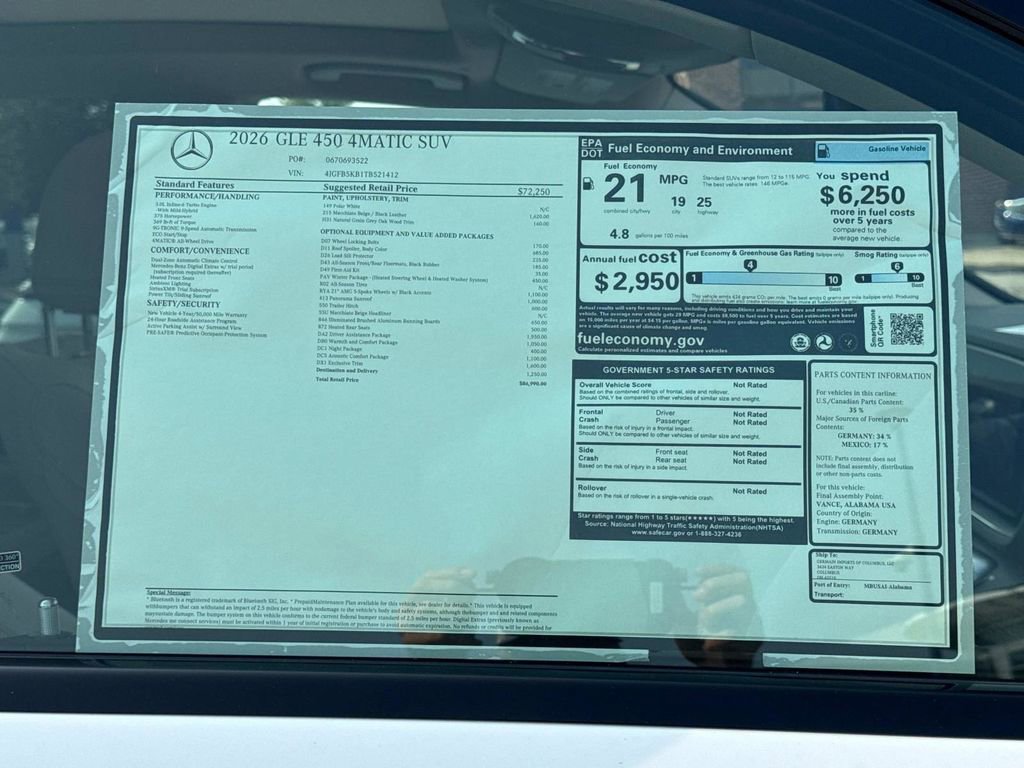 New 2026 Mercedes-Benz GLE 450 4MATIC image 9