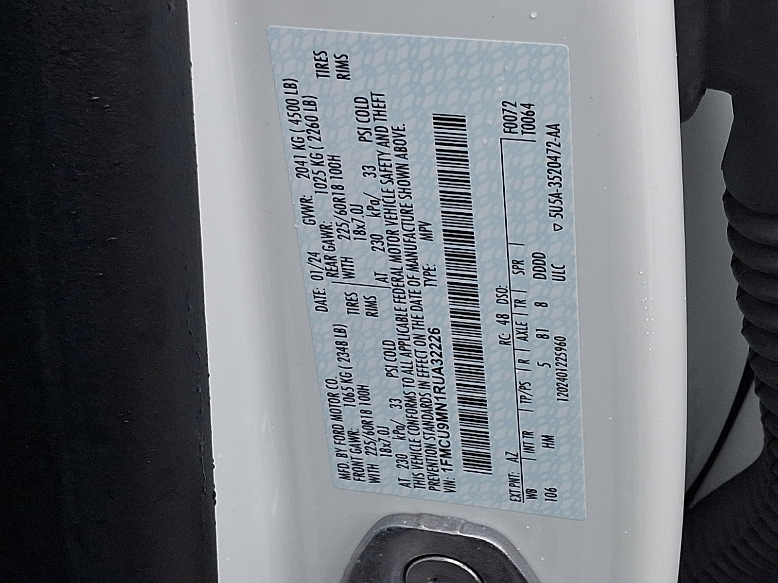 Certified 2024 Ford Escape ST-Line AWD/4WD image 26