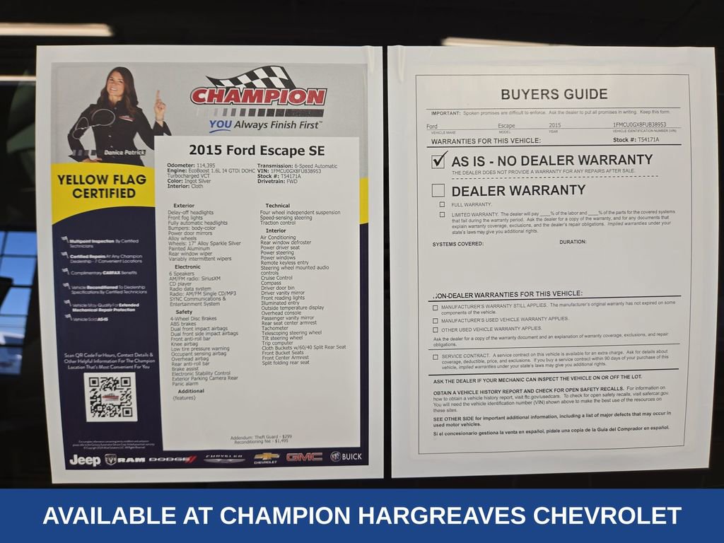 Used 2015 Ford Escape SE image 43