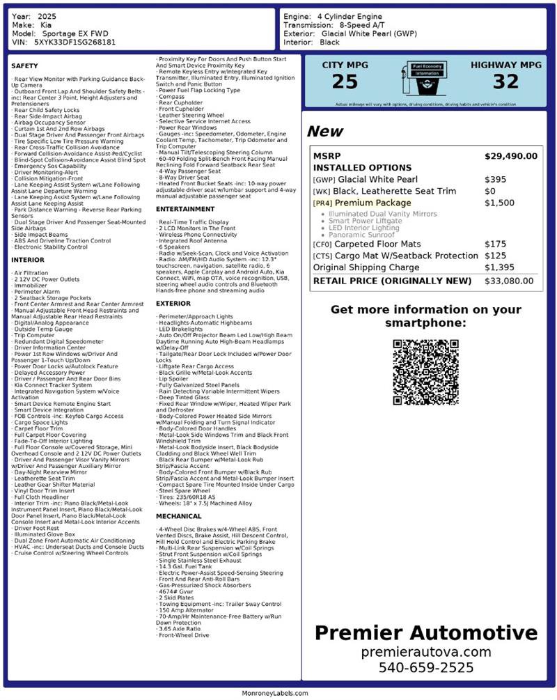 Used 2025 Kia Sportage EX w/ Premium Package FWD image 2