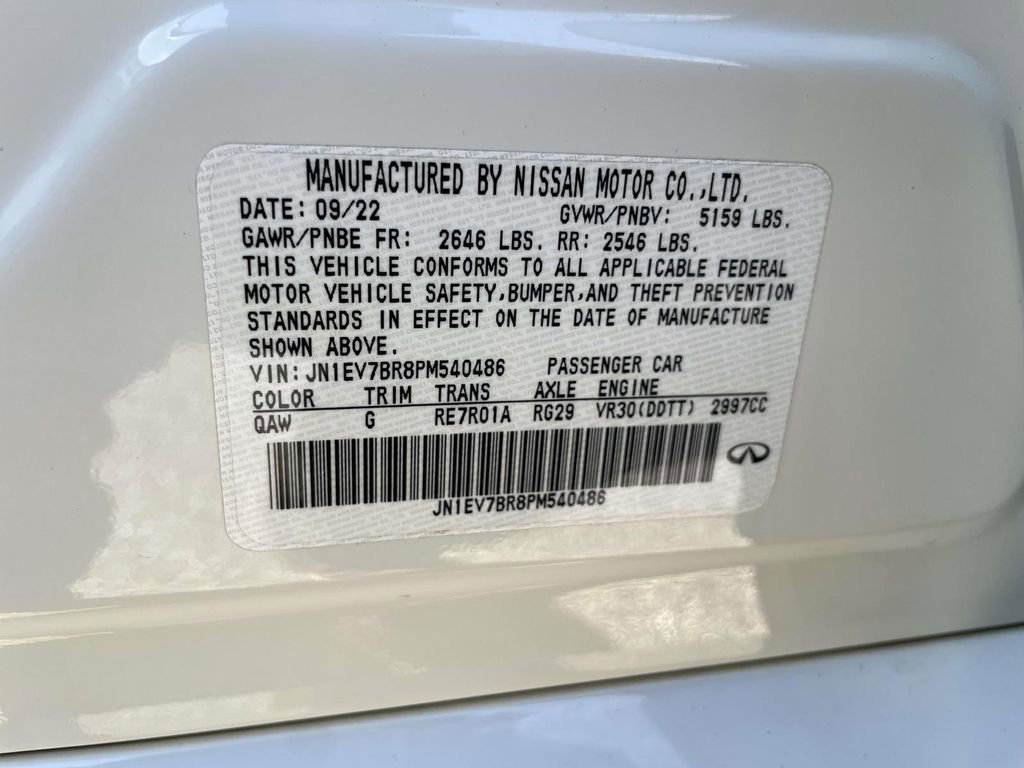 Used 2023 INFINITI Q50 Luxe w/ Cargo Package image 11