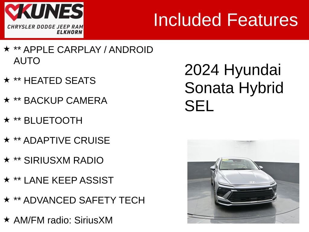Used 2024 Hyundai Sonata SEL image 2