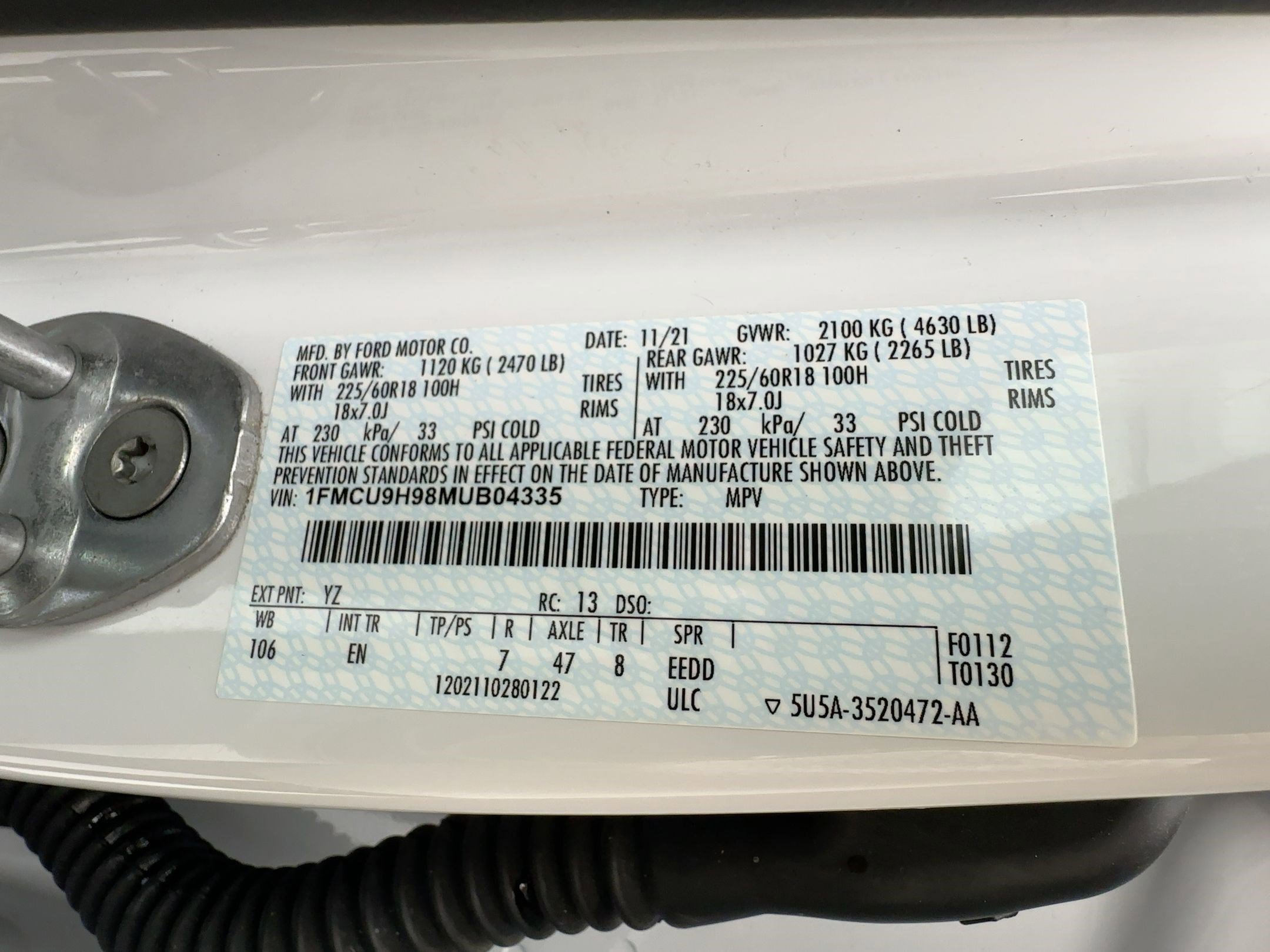 Used 2021 Ford Escape SEL w/ Technology Package image 19