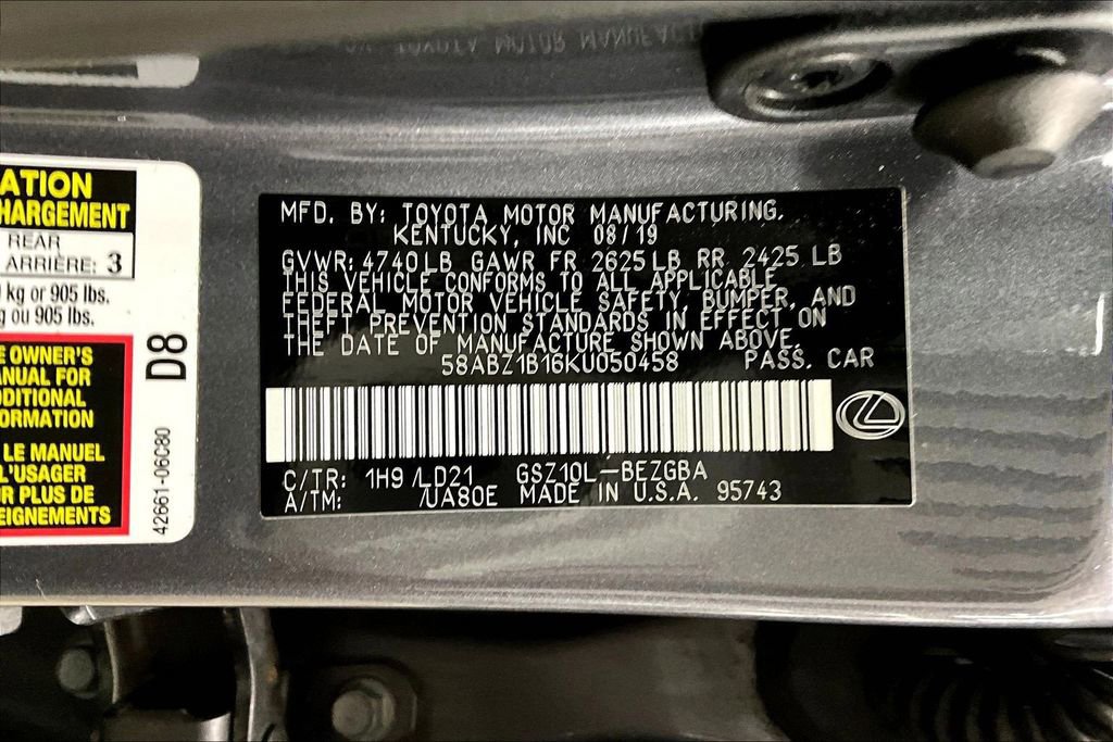 Used 2019 Lexus ES 350 Luxury w/ Premium Package image 19