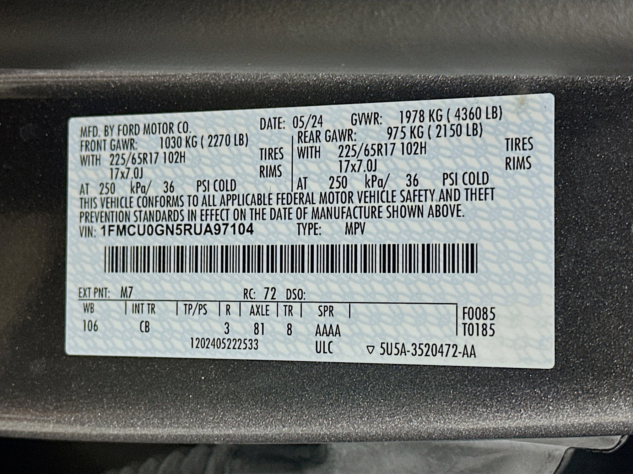 Used 2024 Ford Escape Active FWD image 12