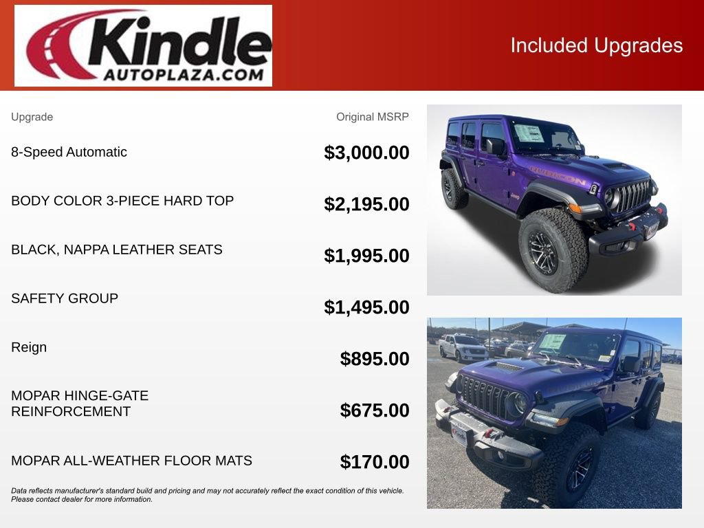 New 2026 Jeep Wrangler Unlimited Rubicon w/ Xtreme 35 Tire Package AWD/4WD image 5