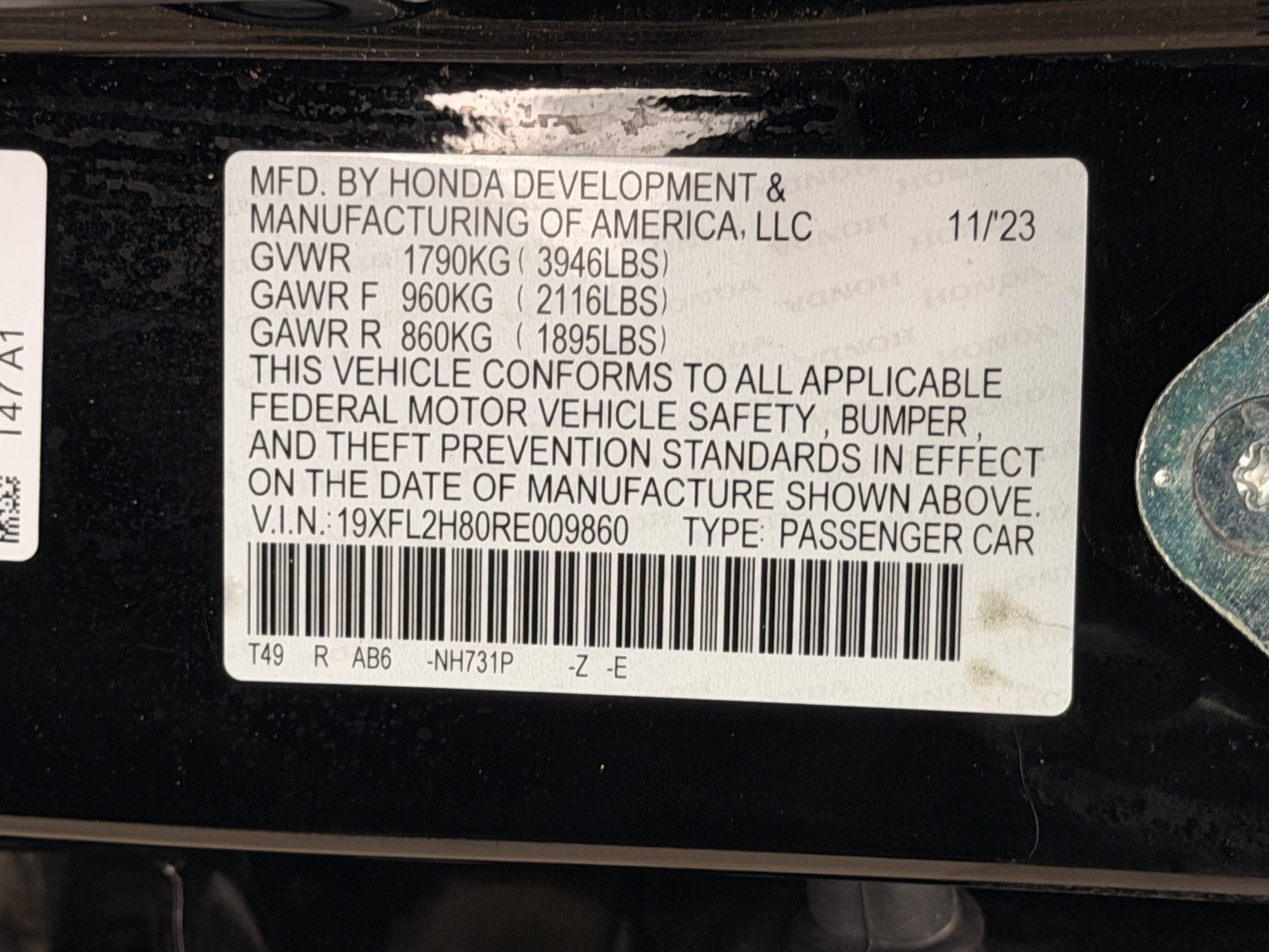 Certified 2024 Honda Civic Sport image 27