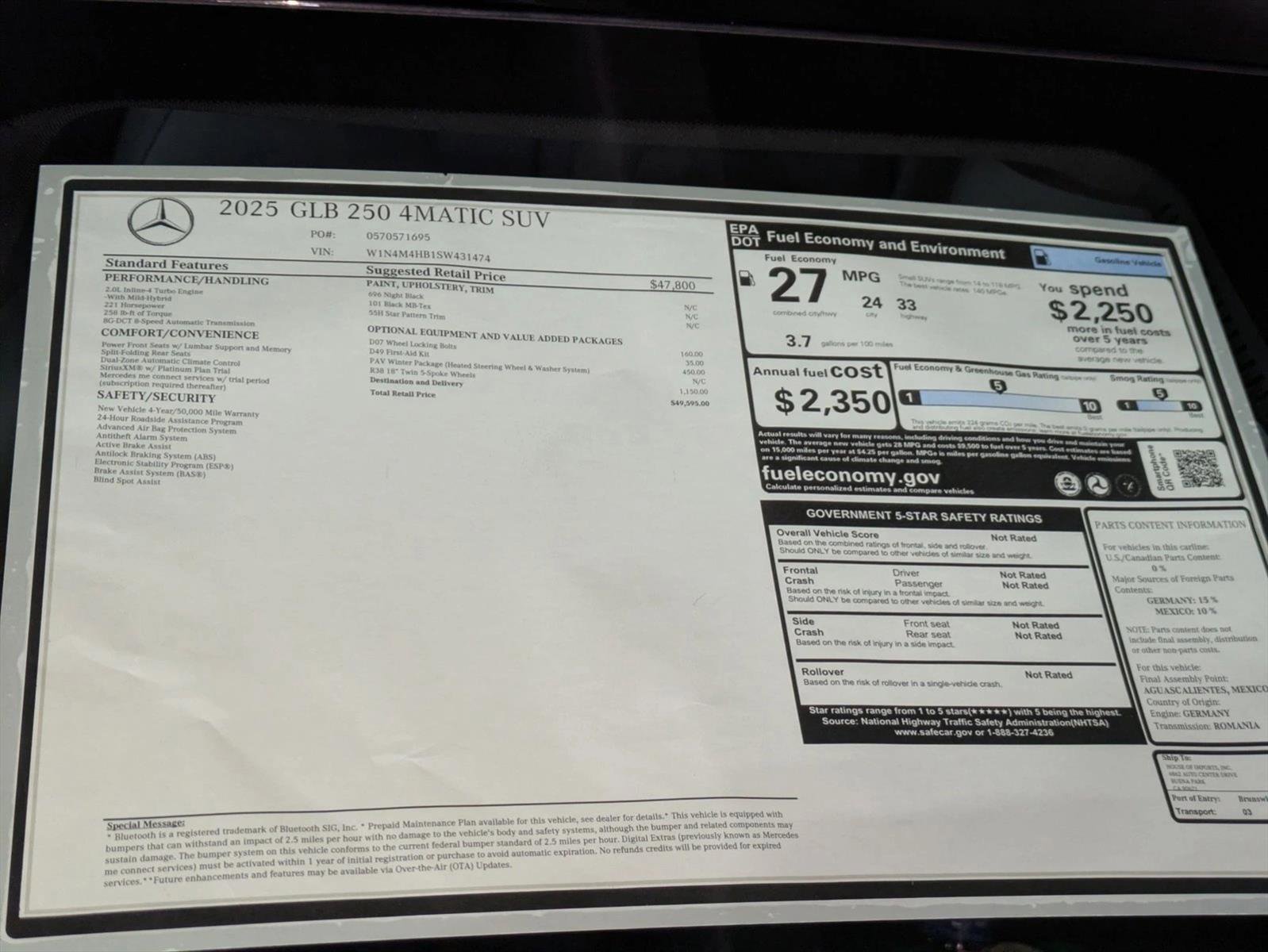 Certified 2025 Mercedes-Benz GLB 250 4MATIC image 18