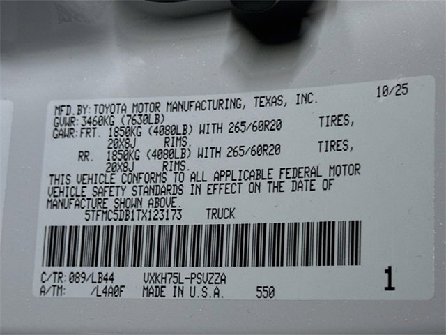 New 2026 Toyota Tundra 1794 Edition image 17