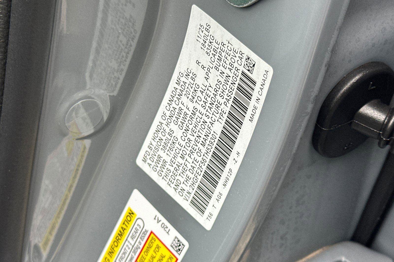 New 2026 Honda Civic Sport image 27