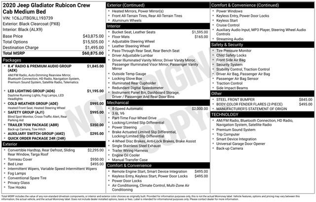 Used 2020 Jeep Gladiator Rubicon image 34