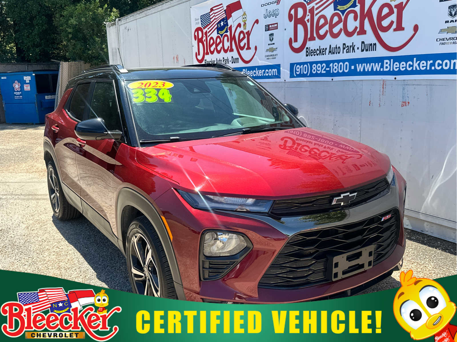 Certified 2023 Chevrolet TrailBlazer RS w/ Sun and Liftgate Package