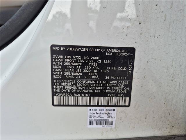 Used 2024 Volkswagen Atlas SE w/ Black Wheel Package FWD image 10