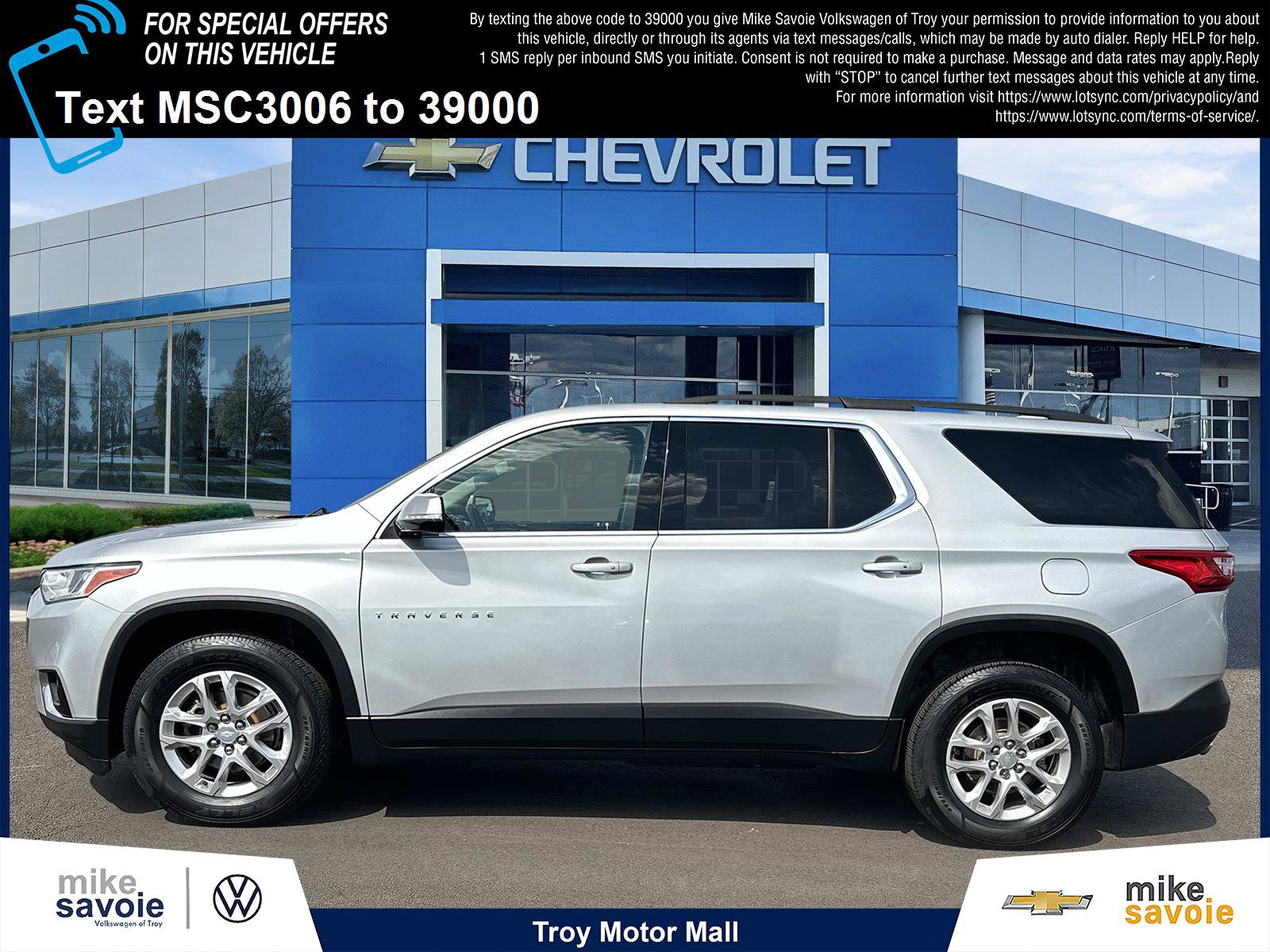 Certified 2020 Chevrolet Traverse LT FWD image 2