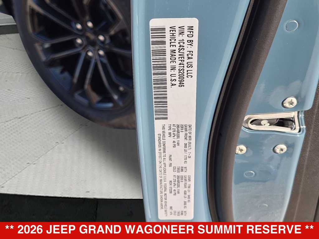 New 2026 Jeep Grand Wagoneer Summit AWD/4WD image 35